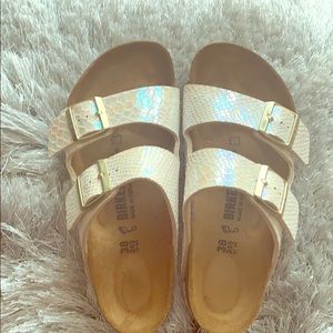 Birkenstock snake skin sandals! Worn once